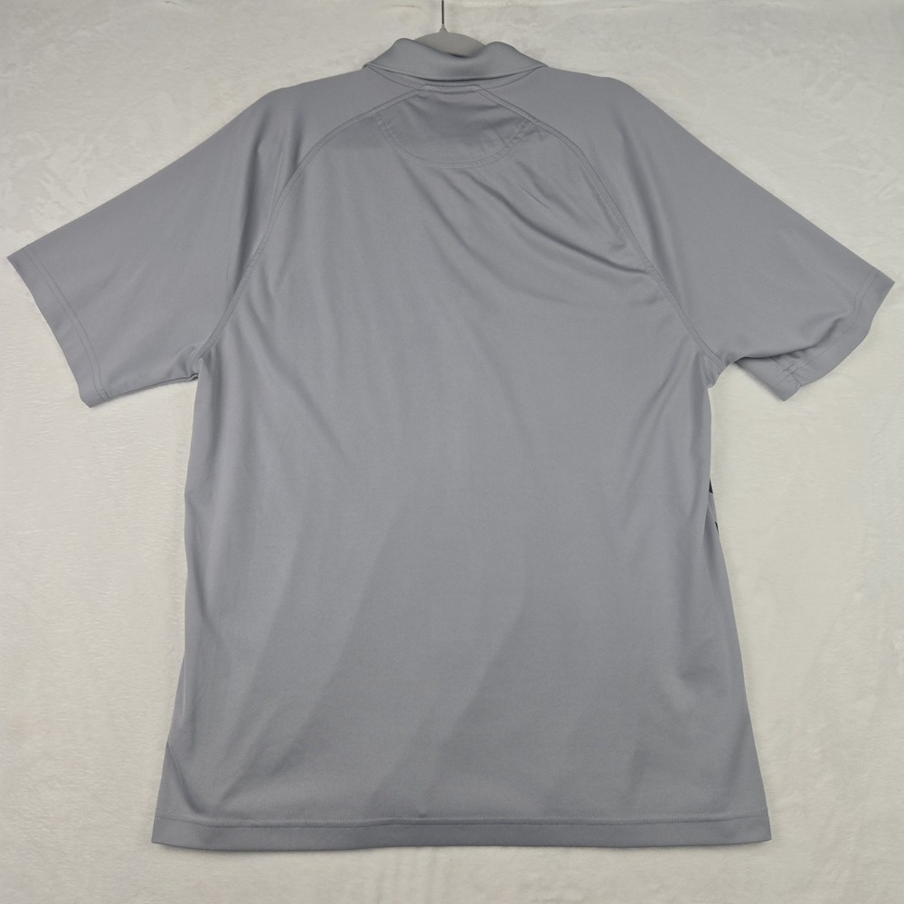 Shark by Greg Norman for Tasso Elba Gray & Lime Green Polo Size Large Snaps - Picture 10 of 10